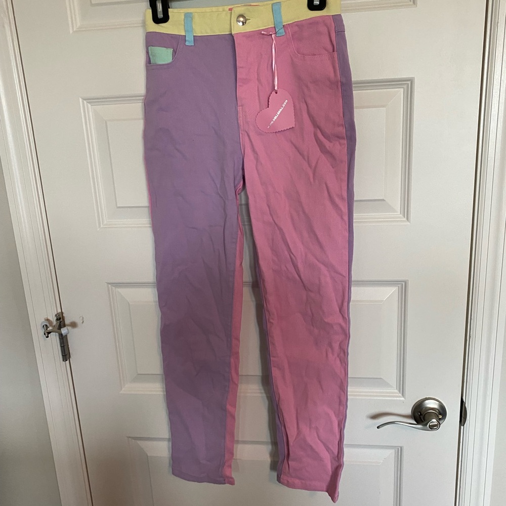 Dolls Kills Sugar Thrillz pastel jeans small - New with Tags